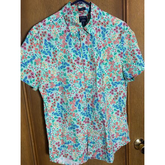 J.Crew Other - Reimagined by J. Crew Flex Washed Slim Fit Floral Shirt Medium Spring Summer